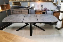 (M, defekt) Stół Xooon Masura 180 + 60 x 110 cm Antracyt szary