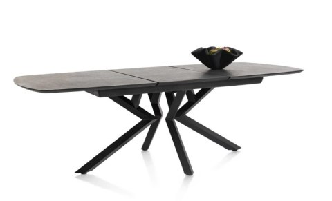 (M, defekt) Stół Xooon Masura 180 + 60 x 110 cm Antracyt szary