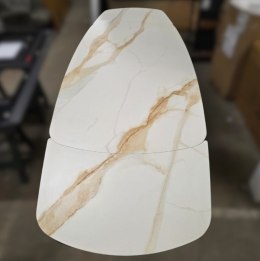 [M, od ręki] Stół rozkładany Xooon Montello 200 + 2 x 50 cm x 100 cm white ceramika na szkle hartowanym