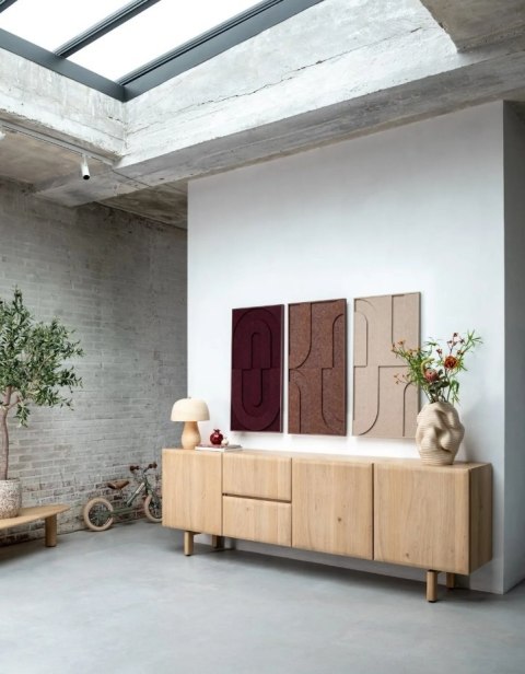 [R] Komoda AZULO 240 cm - Natural Sand - Henders & Hazel