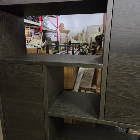 Regał/ parawan LUGANA - Onyx, Fornir Dębowy, 216 cm | Xooon