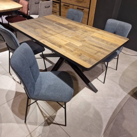 Stół H&H Avalox/ Avalon 160 + 50 x 98 cm driftwood centralna noga