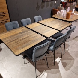 Stół H&H Avalox/ Avalon 160 + 50 x 98 cm driftwood centralna noga