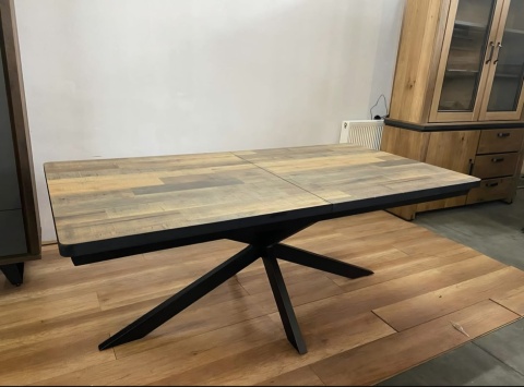 Stół H&H Avalox/ Avalon 190 + 60 x 98 cm DRIFTWOOD centralna noga