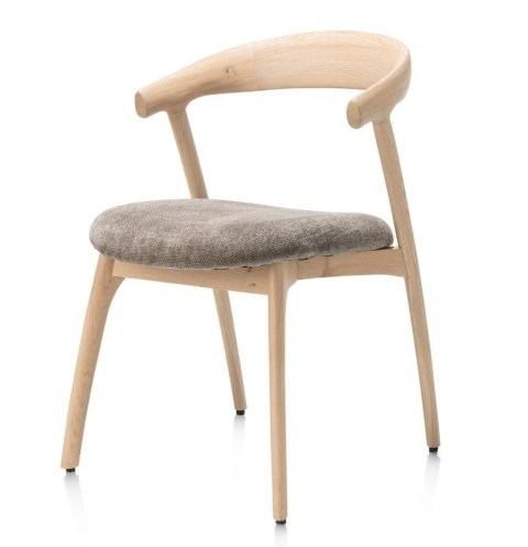 [OD RĘKI] Krzesło dębowe BELLAMI - Brązowa Chenille Livigno - Henders & Hazel