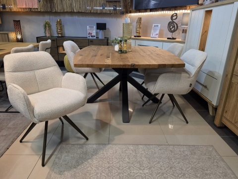 [na zamówienie] Krzesło obrotowe PIPPA - Sevilla Crème - Henders & Hazel