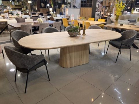 Dębowy stół jadalniany Ravello 270 x 120 cm - kolor Dune - matowy lakier