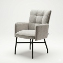Fotel jadalniany EDEN – Jasnoszara Plecionka, Design Henders & Hazel