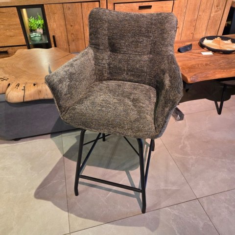 Designerski Hoker CHIARA - Tkanina Szenilowa ENZO Oliwka, Henders & Hazel