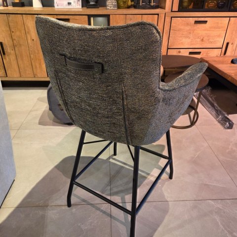 Designerski Hoker CHIARA - Tkanina Szenilowa ENZO Oliwka, Henders & Hazel