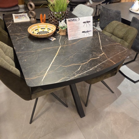 (K, defekt) Stół rozkładany z kolekcji Novello (HPL), marmur ONYX 170-230 cm Xooon
