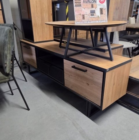 [K, defekt] Szafka RTV 180 cm H&H Avalon/ Avalox natural VINTAGE OAK