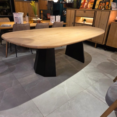 [K, od ręki] Stół Xooon Arawood 240 x 120 cm natural noga Hexagon