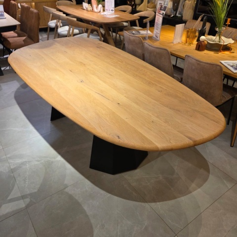 [K, od ręki] Stół Xooon Arawood 240 x 120 cm natural noga Hexagon