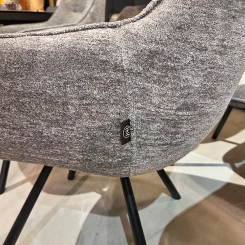 Krzesło Obrotowe CLINT - Tkanina Szenilowa ENZO Grey, Henders & Hazel
