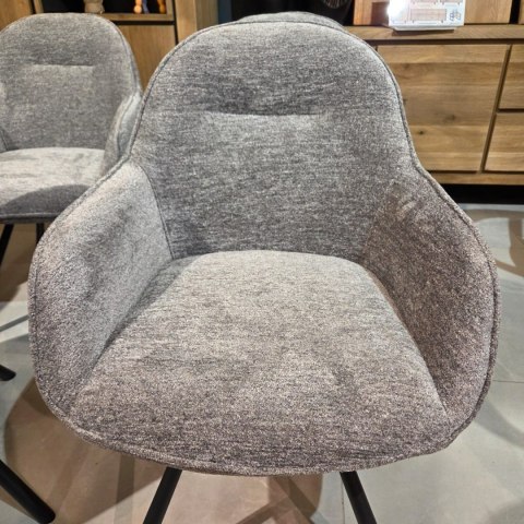 Krzesło Obrotowe CLINT - Tkanina Szenilowa ENZO Grey, Henders & Hazel