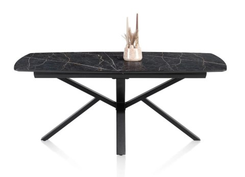 [M] Rozkładany Stół PALACE - 160-210 cm, Blat HPL Onyx, Centralna Noga PAJĄK