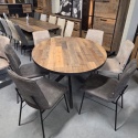 [K] Stół Avalox 150 x 120 cm driftwood centralna noga