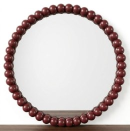 [R, defekt] Lustro ścienne BERRY DOTS - Burgundowe Drewno, 59 cm