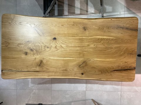 [K, od ręki] Stół dębowy MASIV kolor Klasyk 210 x 100 cm - Lity dąb 5 cm, żywica transparentna