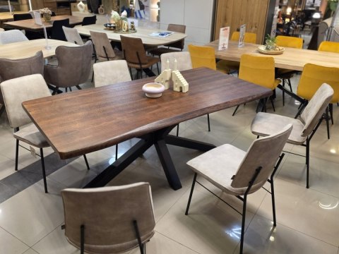 [K, od ręki] Stół dębowy MASIV kolor Orzech 200 x 100 cm - Lity dąb 5 cm