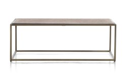 Stolik kawowy COCO maison STAND UP 100x50 cm - dwustronny blat, złoty