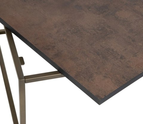 Stolik kawowy COCO maison STAND UP 100x50 cm - dwustronny blat, złoty