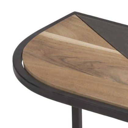 Stolik pomocniczy COCO maison LEAF 57x30 cm - drewniany blat w kształcie liścia