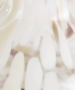 Wazon szklany LOUA 19 cm - wielokolorowy wzór stippen, COCO maison