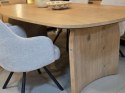 [fabrycznie nowe] Obrotowy Fotel Eva Habufa - Tkanina Livigno, Rdzeń Sprężynowy, Kolor Kamyk (Pebble) Jasnoszary