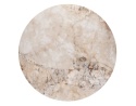[od ręki] Okrągły Stolik Kawowy Avelli 90 cm – Ceramiczny Blat, Metalowa Podstawa Steelbrown