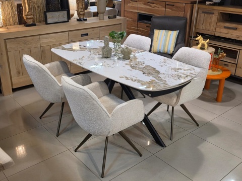 [na zamówienie] Krzesło obrotowe PIPPA - Sevilla Crème - Henders & Hazel