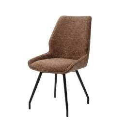 [od ręki] Krzesło jadalniane SCOTT - Tkanina szenilowa Enzo (Lava), Design Habufa