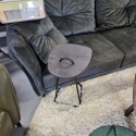 [K, defekt] Ekskluzywny Stolik pod Laptopa MASURA - XOOON | Blat HPL (Primo Laminato), Metalowy Stelaż, kolor blaru ANTRACYT