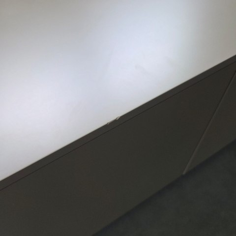[K] Szafka RTV / Lowboard TRENTINO 211 cm - Lakierowany MDF w Kolorze Oliwkowym, System Push-to-Open, Oświetlenie LED