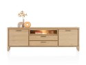 [K, defekt] Komoda / Sideboard Nystead 210 cm - Fornir Dębowy - LED -Henders & Hazel