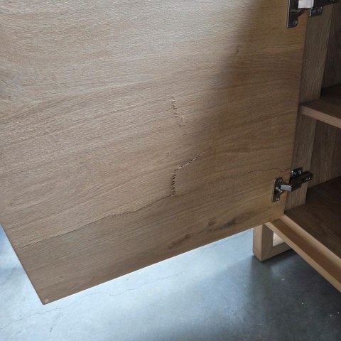 [K, defekt] Komoda / Sideboard Nystead 210 cm - Fornir Dębowy - LED -Henders & Hazel