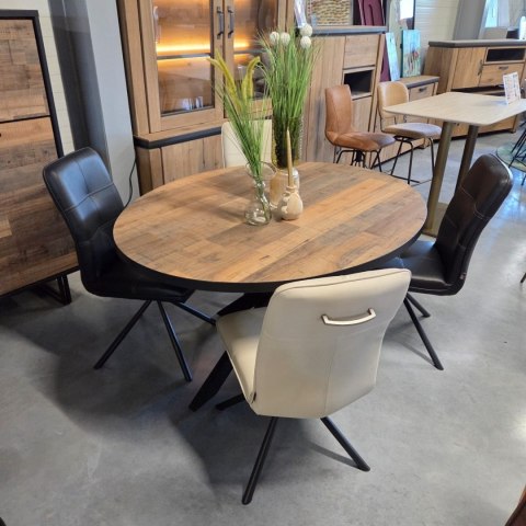 [K, od ręki] Ekskluzywne Krzesło Jadalniane MILVA - Naturalna Skóra Catania, Nowoczesny Design, Wysokie Ergonomiczne Oparcie