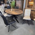 [K, od ręki] Ekskluzywne Krzesło Jadalniane MILVA - Naturalna Skóra Catania, Nowoczesny Design, Wysokie Ergonomiczne Oparcie