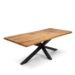 [PRZYKŁAD REALIZACJI] Stół dębowy MASIV kolor Klasyk 210 x 100 cm - Lity dąb 5 cm, żywica transparentna