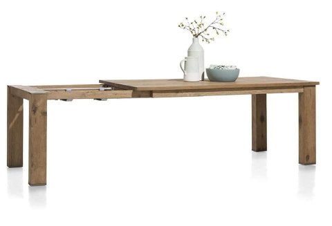 [M] Dębowy Stół Rozkładany CANOVA 180-240 cm - Kolor Railway Brown, System Motylkowy, Projekt Premium