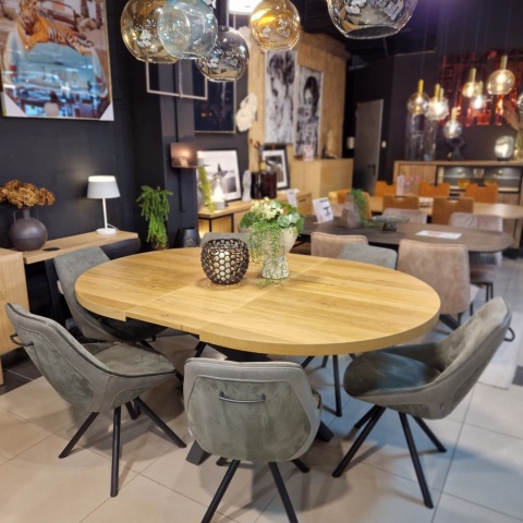 [R, od ręki] Rozkładany stół Metalox 150 + 40 x 130 cm