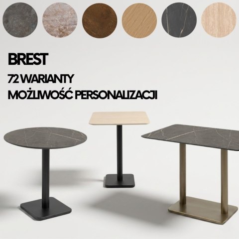 Stolik Bistro / Barowy BREST - COCO maison | Konfigurator 72 Wariantów | Niezniszczalne Blaty HPL (6 Optyk do Wyboru)