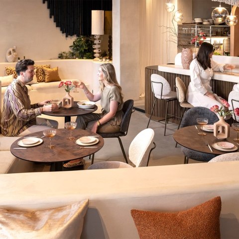 Stolik Bistro / Barowy BREST - COCO maison | Konfigurator 72 Wariantów | Niezniszczalne Blaty HPL (6 Optyk do Wyboru)