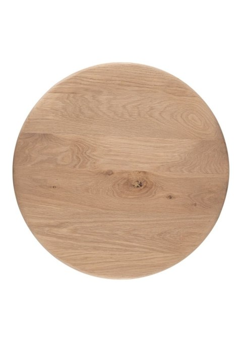 [fabrycznie nowe] Stolik Pomocniczy RAVELLO 60 cm - Henders & Hazel | Blat z Litego Dębu, Kolor Dune (Piaskowy)