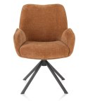 [fabrycznie nowe]Luksusowy Fotel Jadalniany RILEY - Henders & Hazel | Cadiz | Pocket Springs | Opcja Relax | Metalowa noga