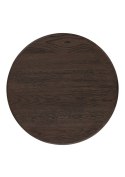 [fabrycznie nowe]Stolik Pomocniczy RAVELLO 45 cm - Henders & Hazel | Okrągły Blat z Litego Dębu, Kolor Bazaltowy