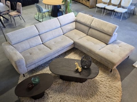 [wybór tapicerki] Sofa Narożna TALISMAN XL 300 cm (Lewostronna) -| Regulowane Zagłówki, Sprężyny Kieszeniowe + Pianka Memory |