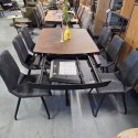 [K, od ręki] Rozkładany Stół Jadalniany PAVALON 140-190 cm - Blat HPL Primo Laminato Roest (Rdza) - Centralna Noga Designerska