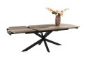 [K, od ręki] Rozkładany Stół Jadalniany PAVALON 170-230 cm - Blat HPL Primo Laminato Driftwood - Centralna Noga Designerska